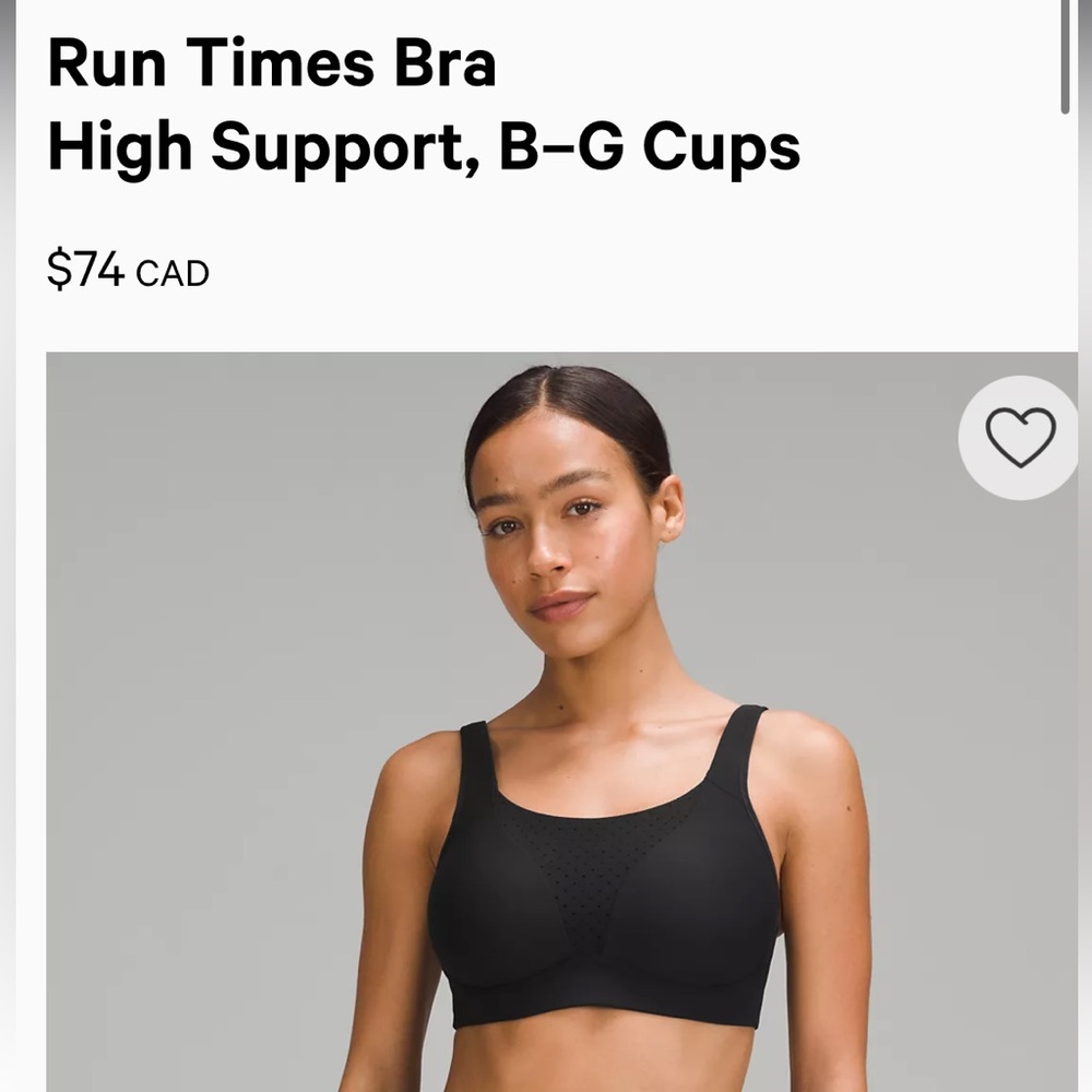 Lululemon Black Sports Bra Seamless Comfort